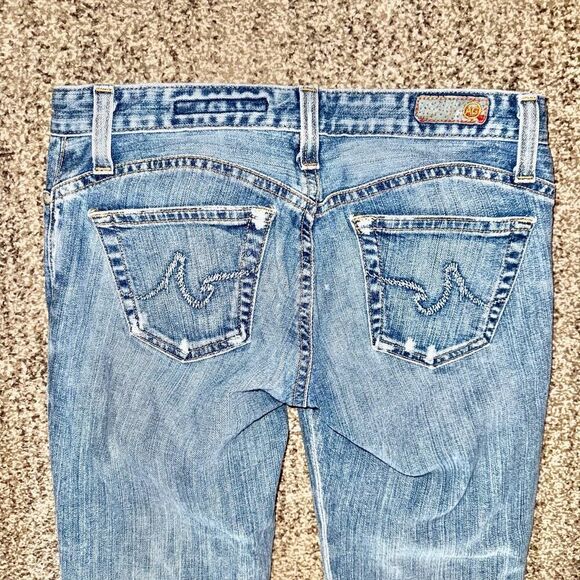 Adriana Goldschmied Women's Rolled Capri Blue Denim Regular Fit Jeans 26 - Picture 10 of 11